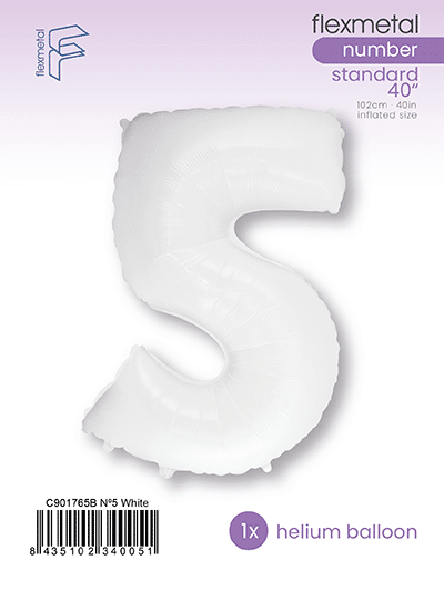 Number 5 - White, Single Pack