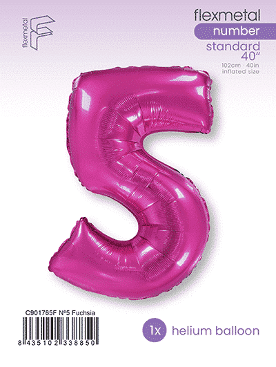Number 5 - Fuchsia, Single Pack