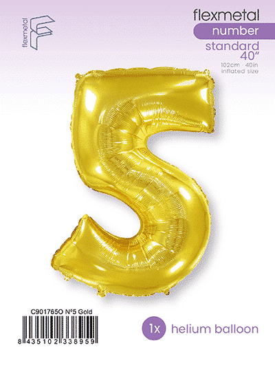 Number 5 - Gold, Single Pack