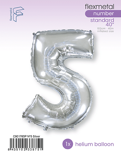 Number 5 - Silver, Single Pack
