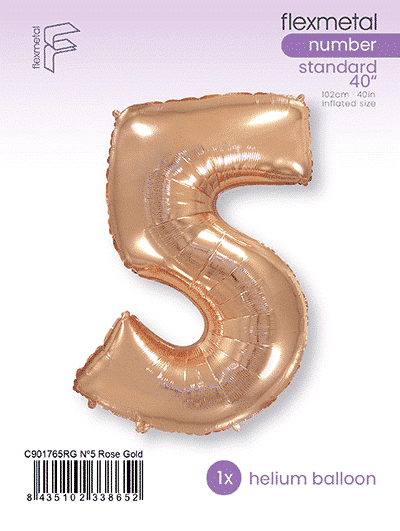 Number 5 - Rose Gold, Single Pack