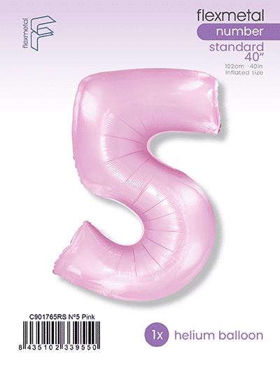 Number 5 - Pink, Single Pack