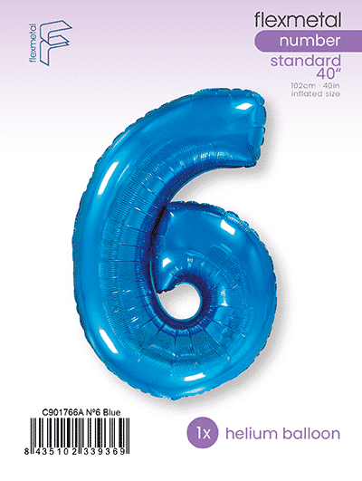 Number 6 - Blue, Single Pack