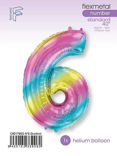 Number 6 - Gradient, Single Pack