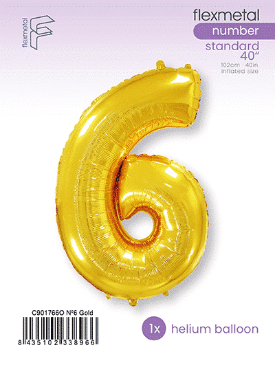 Number 6 - Gold, Single Pack