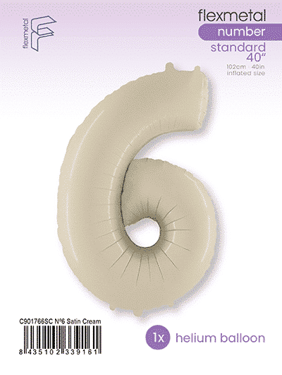 Number 6 - Satin Cream, Single Pack