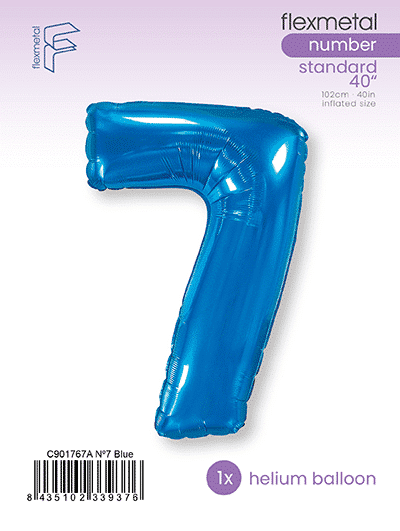 Number 7 - Blue, Single Pack