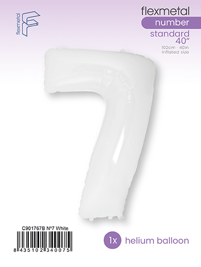 Number 7 - White, Single Pack