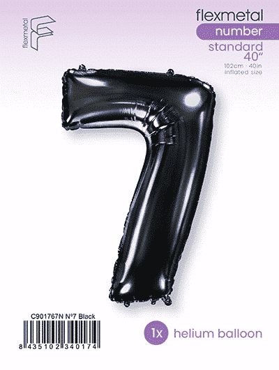 Number 7 - Black, Single Pack