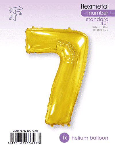 Number 7 - Gold, Single Pack