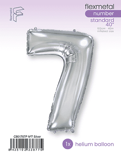 Number 7 - Silver, Single Pack
