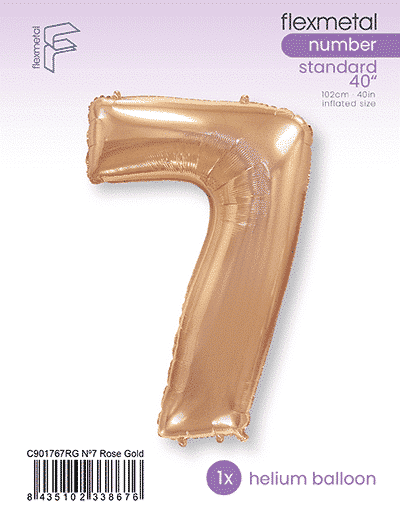 Number 7 - Rose Gold, Single Pack