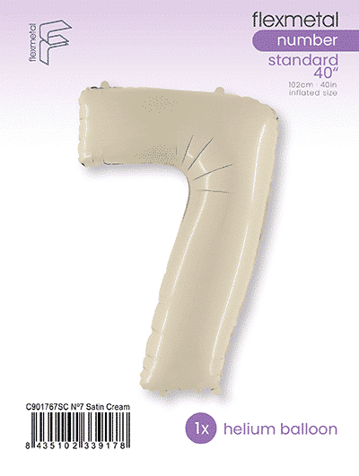 Number 7 - Satin Cream, Single Pack