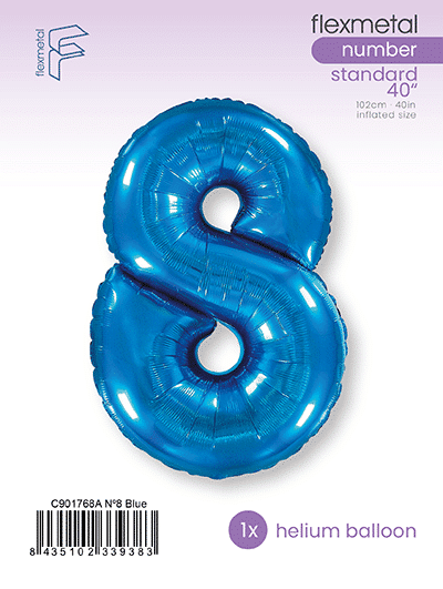 Number 8 - Blue, Single Pack