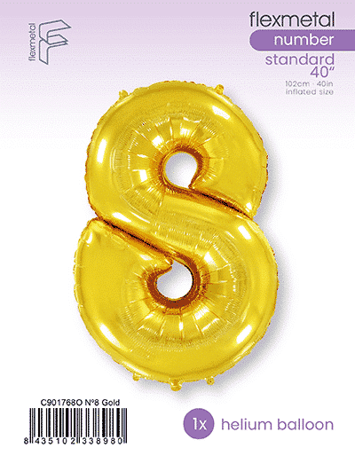 Number 8 - Gold, Single Pack