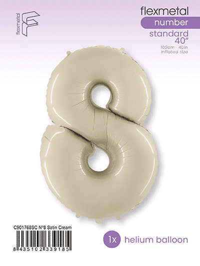Number 8 - Satin Cream, Single Pack