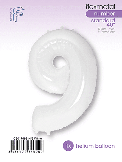 Number 9 - White, Single Pack