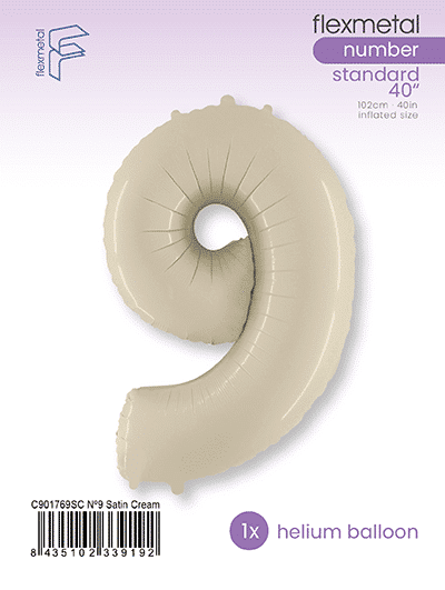 Number 9 - Satin Cream, Single Pack