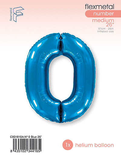 Number 0 - Single Pack, Blue