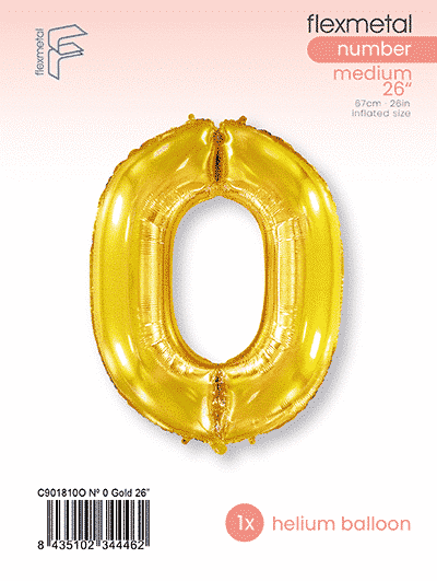 Number 0 - Single Pack, Gold