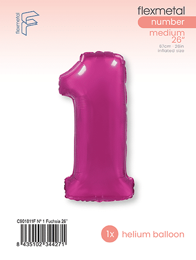Number 1 - Single Pack, Fuchsia