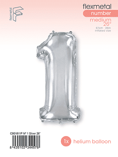 Number 1 - Single Pack, Silver