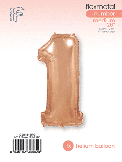 Number 1 - Single Pack, Rose Gold