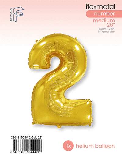 Number 2 - Single Pack, Gold