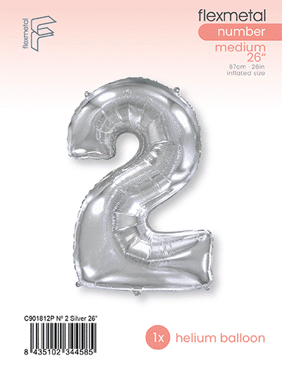 Number 2 - Single Pack, Silver