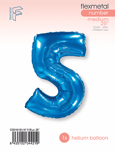 Number 5 - Single Pack, Blue