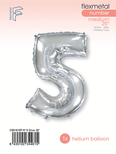 Number 5 - Single Pack, Silver