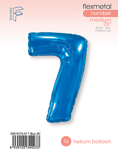 Number 7 - Single Pack, Blue