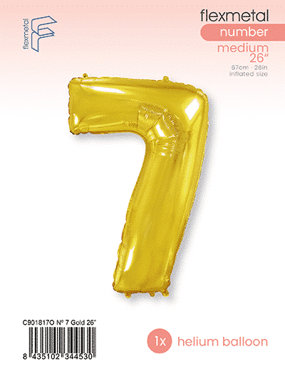 Number 7 - Single Pack, Gold