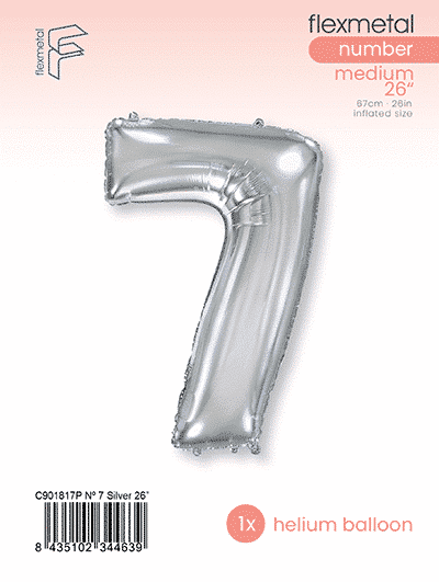 Number 7 - Single Pack, Silver