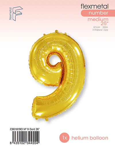 Number 9 - Single Pack, Gold