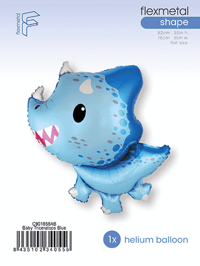 Baby Triceratops - Blue, Single Pack