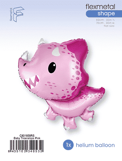 Baby Triceratops - Pink, Single Pack