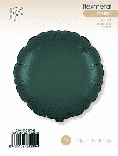 Round - Single Pack, Satin Dark Green