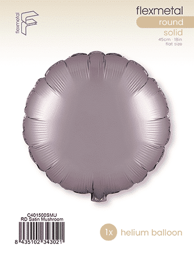 Round - Single Pack, Satin Mushroom
