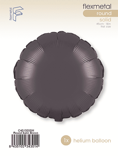 Round - Single Pack, Satin Brown