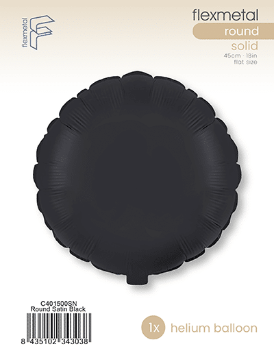 Round - Single Pack, Satin Black