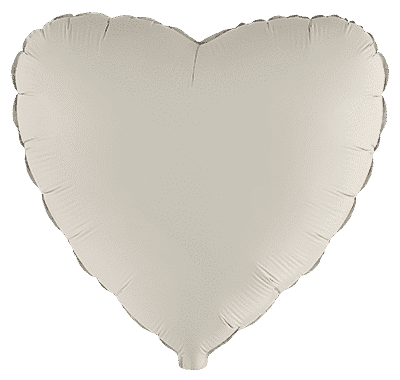 Heart - Regular (18" - 45 cm ), Matte Creamy Latte