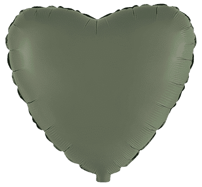 Heart - Regular (18" - 45 cm ), Matte Olive Green