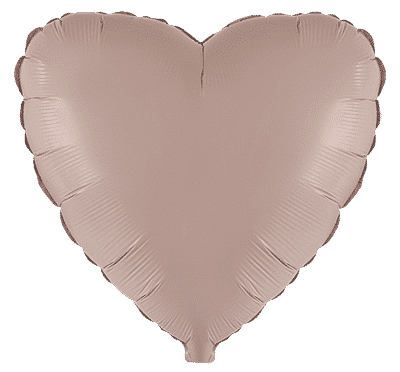 Heart - Regular (18" - 45 cm ), Matte Vintage Rose