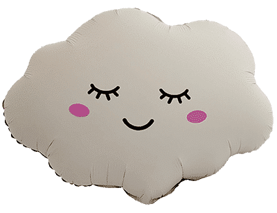 Cloud - 22"/57cm.h x 27"/70cm.w, Matte Creamy Latte