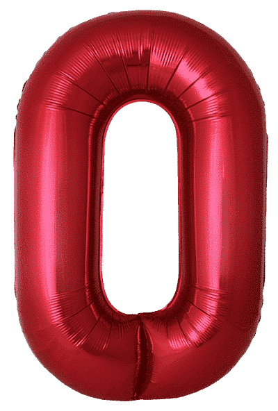 Number 0 Slim - 34"/86cm, Red