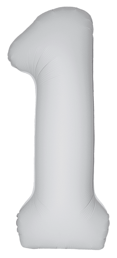 Number 1 Slim - 34"/86cm, Matte White