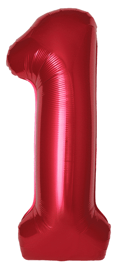 Number 1 Slim - 34"/86cm, Red
