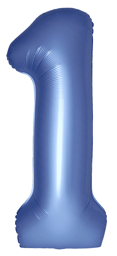 Number 1 Slim - 34"/86cm, Satin Blue Reflex