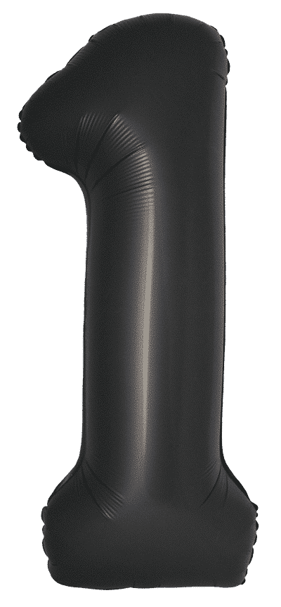 Number 1 Slim - 34"/86cm, Satin Black